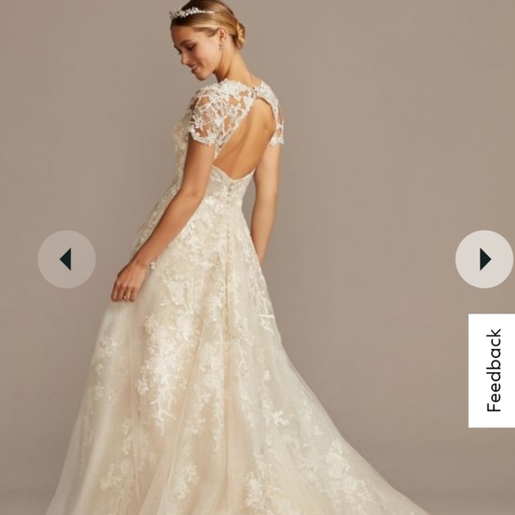 Oleg Cassini Wedding Dress with Pockets!